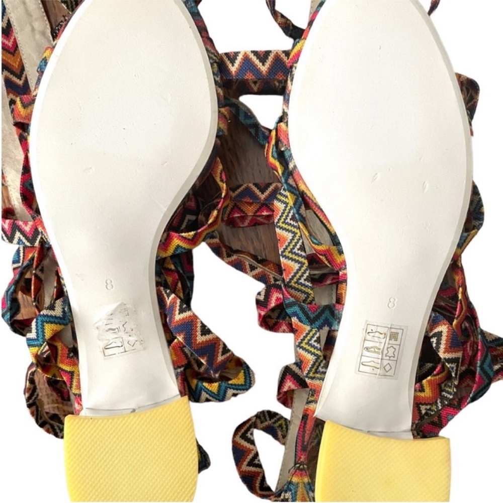 Jeffrey Campbell Woven Tribal Chevron
ENYO-M Gladiator Sandal Heels Size 8 - Picture 5 of 9